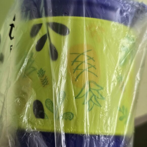 Tupperware ECO To Go Travel Cup Tumbler 16oz Purple Pineapple Sippy New - Picture 2 of 8